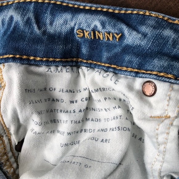 American Eagle Outfitters Light Wash Next Level Flex Skinny Jegging Jeans Sz 26 - Picture 8 of 14